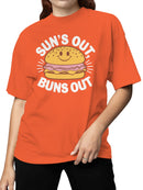 Sun’s Out, Buns Out Burger Women's T-shirt