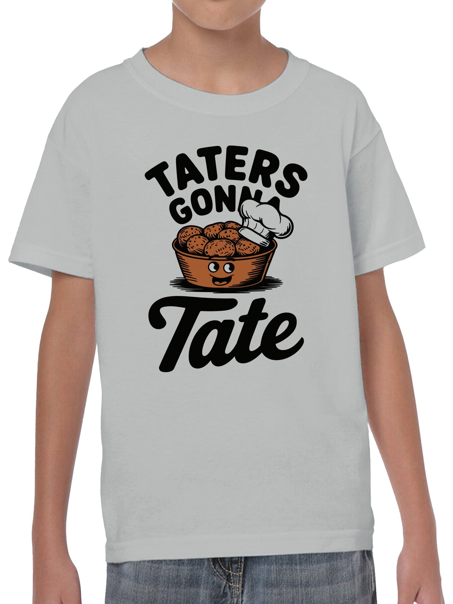 Cheerful Potato Chef Youth's T-shirt
