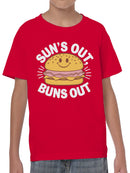 Sun’s Out, Buns Out Burger Youth's T-shirt