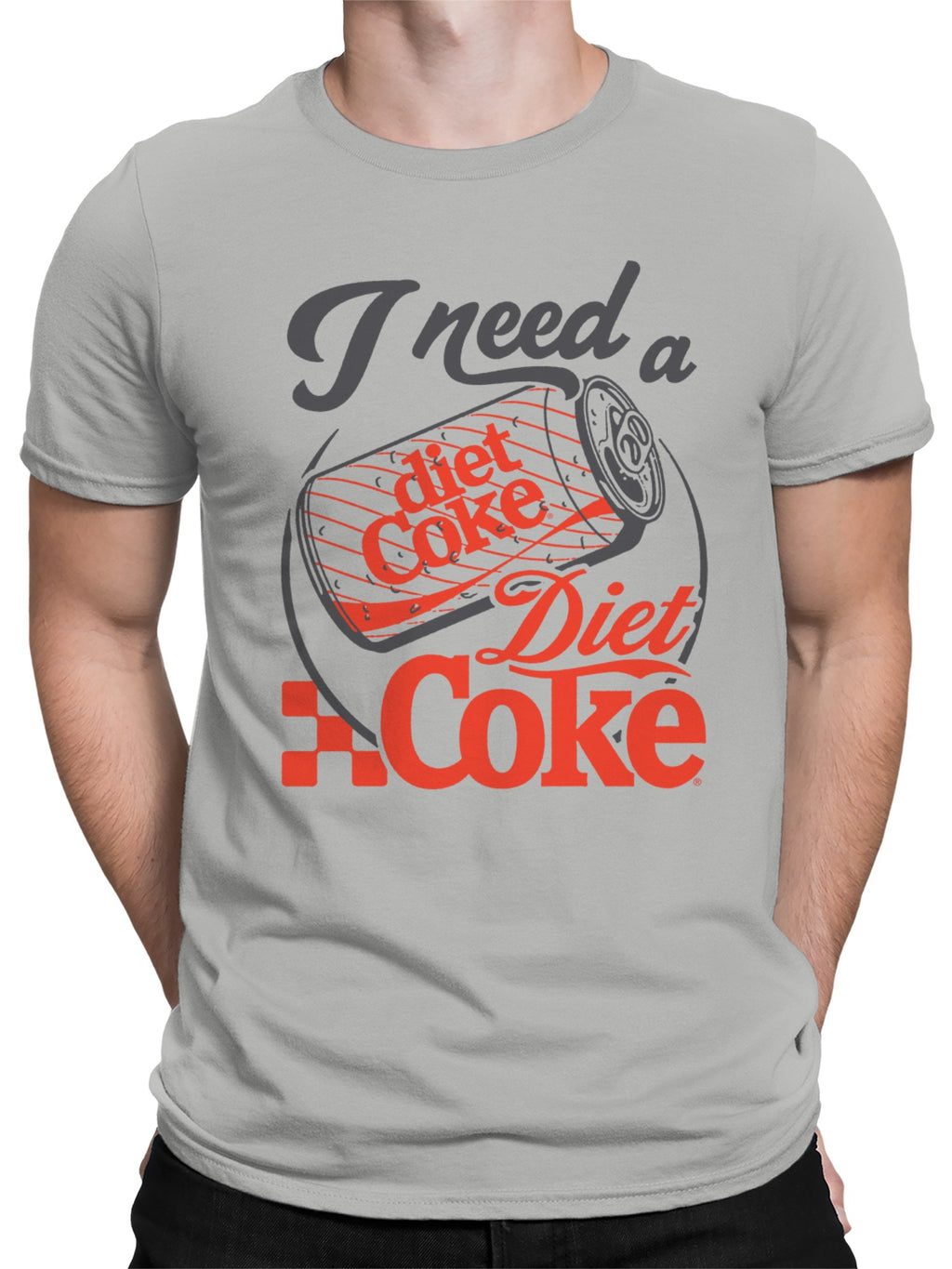 Officially Licensed Diet Coke I Need a Diet Coke Can Men's T-shirt
