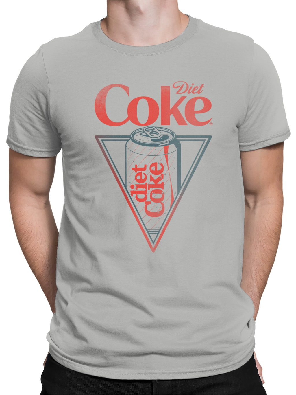 Officially Licensed Diet Coke Retro Diet Coke Can Triangle Men's T-shirt