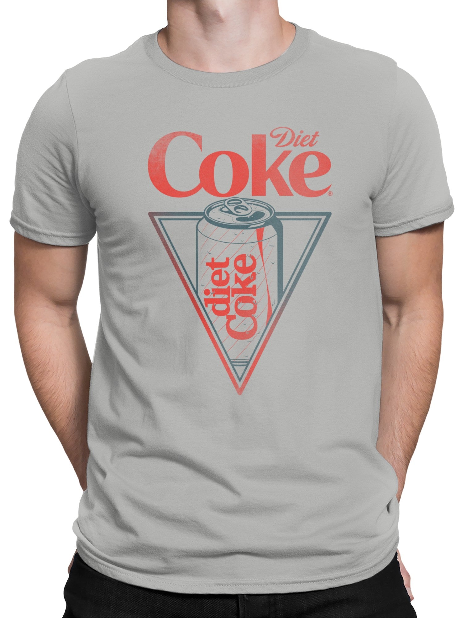 Officially Licensed Diet Coke Retro Diet Coke Can Triangle Men's T-shirt
