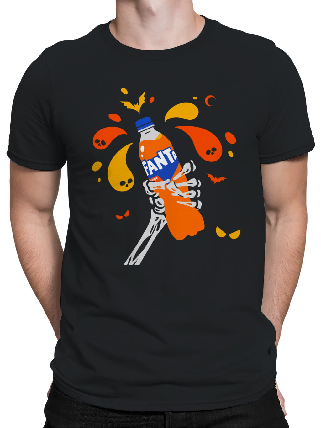 Officially Licensed Fanta Spooky Fanta Halloween Design Men's T-shirt