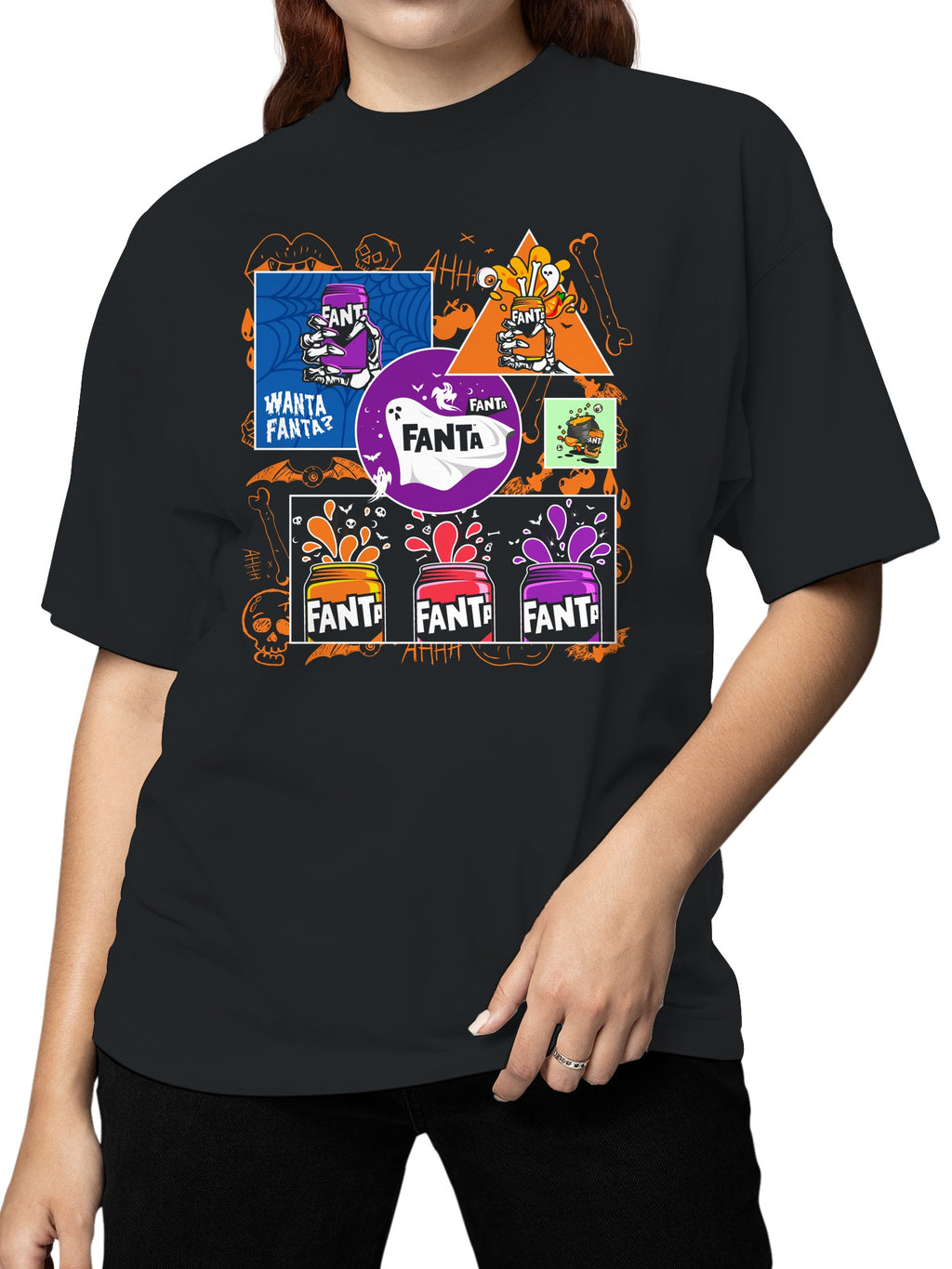 Officially Licensed Fanta Spooky Fanta Halloween Women's T-shirt