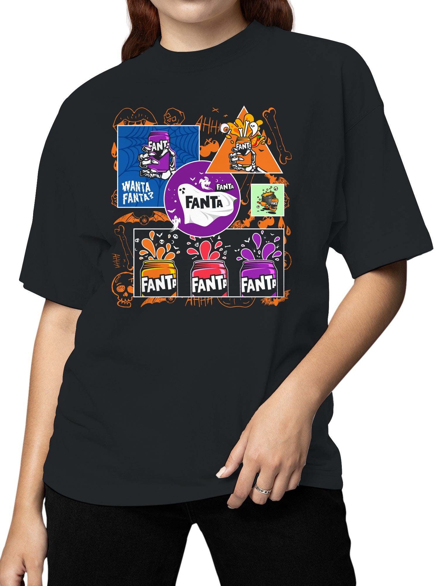 Officially Licensed Fanta Spooky Fanta Halloween Women's T-shirt