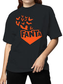 Officially Licensed Fanta Spooky Fanta Bats Design Women's T-shirt