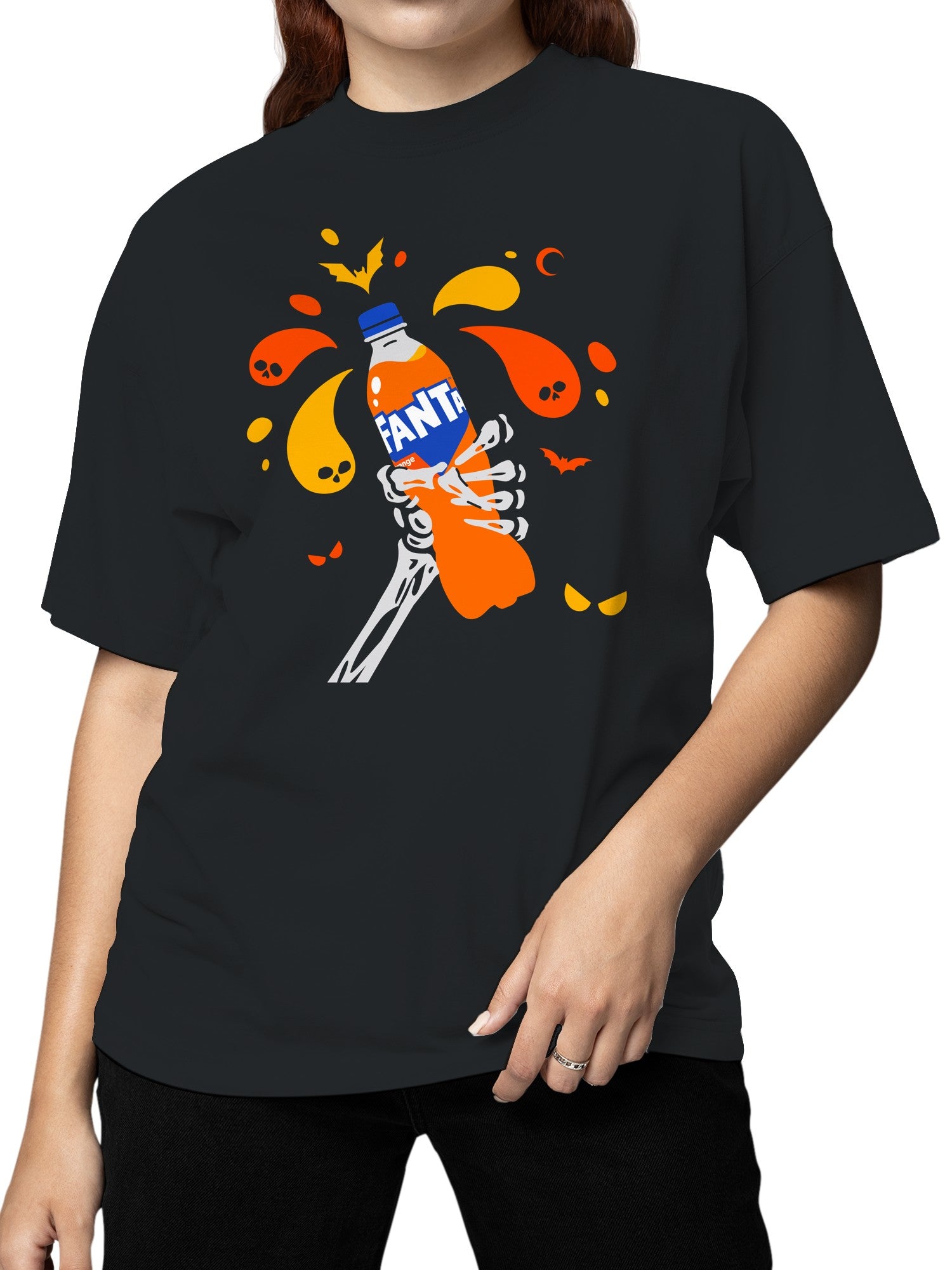 Officially Licensed Fanta Spooky Fanta Halloween Design Women's T-shirt