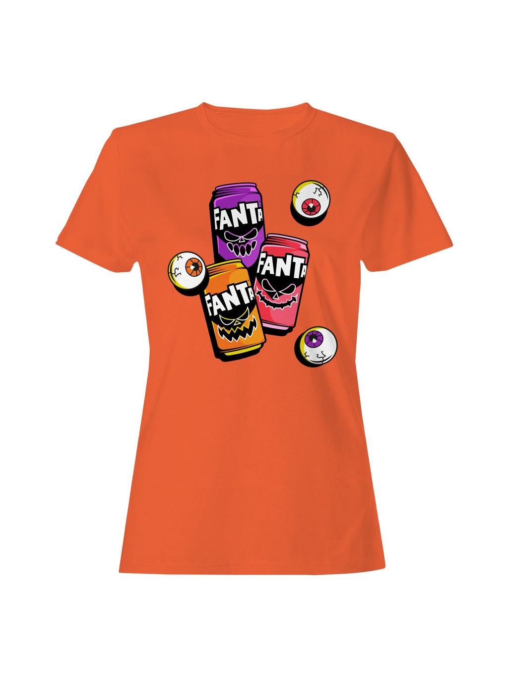Officially Licensed Fanta Spooky Fanta Cans Halloween Women's T-shirt
