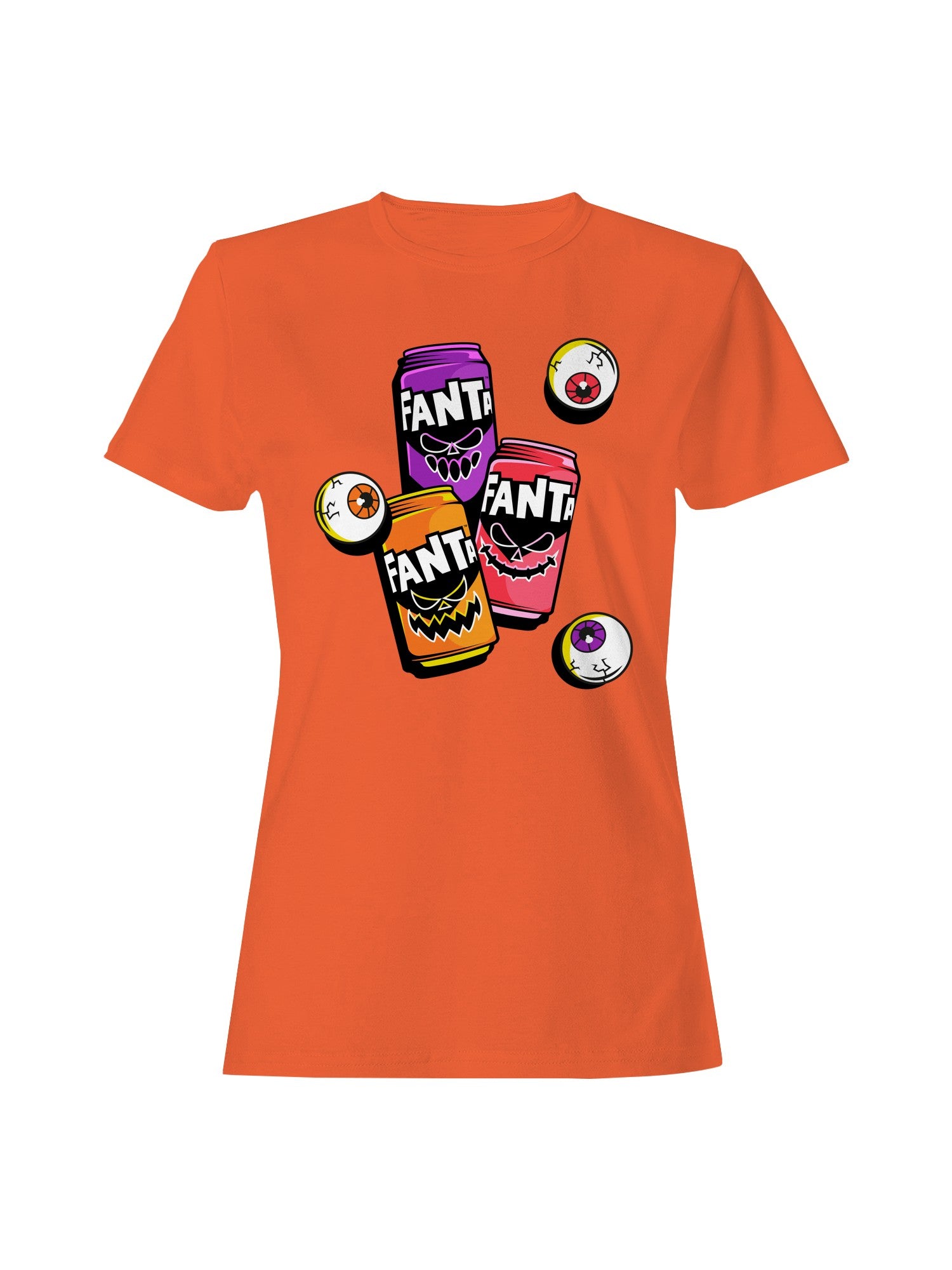 Officially Licensed Fanta Spooky Fanta Cans Halloween Women's T-shirt