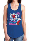 Officially Licensed Icee Vintage Bear Surfing Women's Racerback Tank