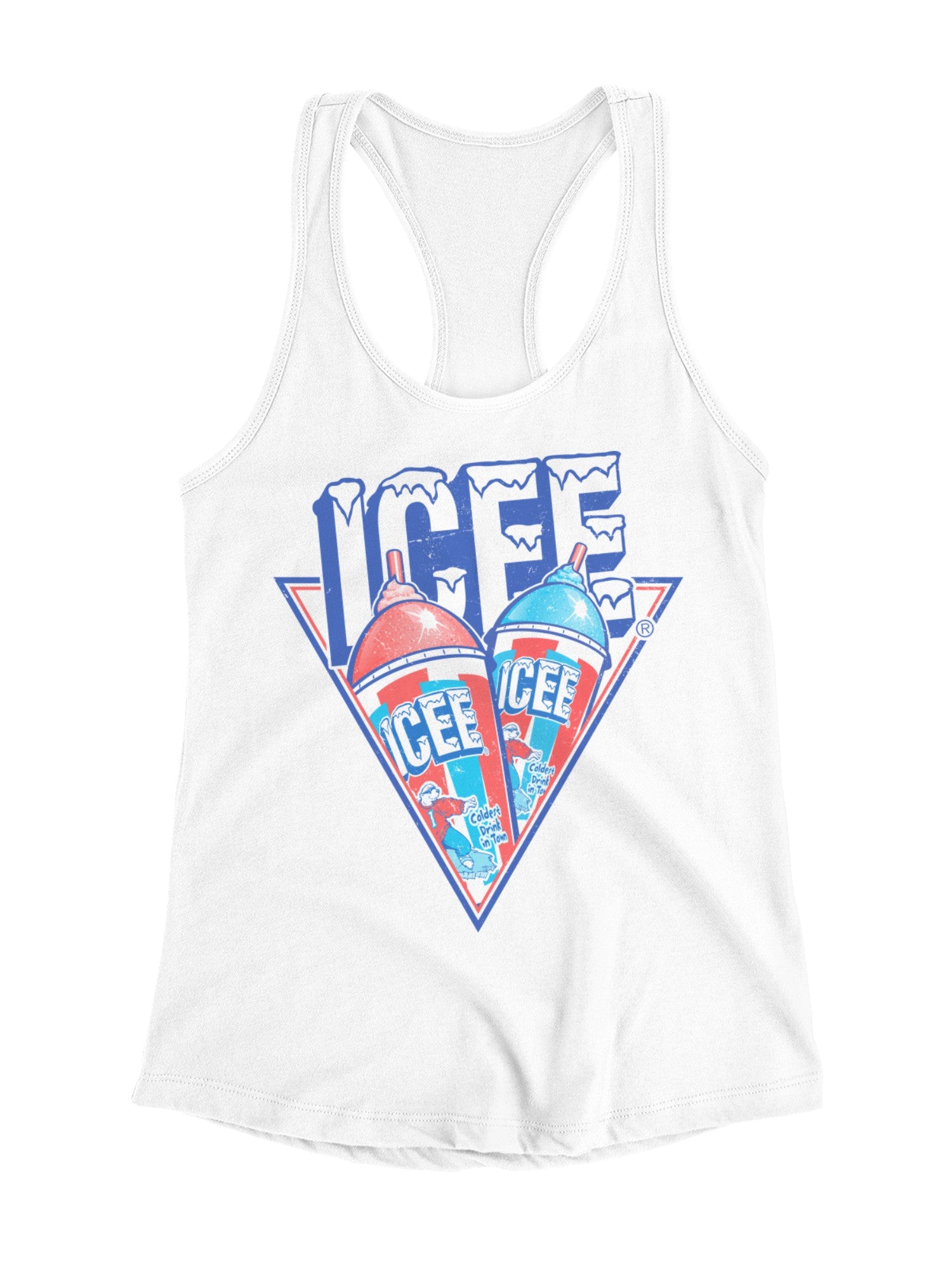 Officially Licensed Icee Classic Frozen Drink Women's Racerback Tank