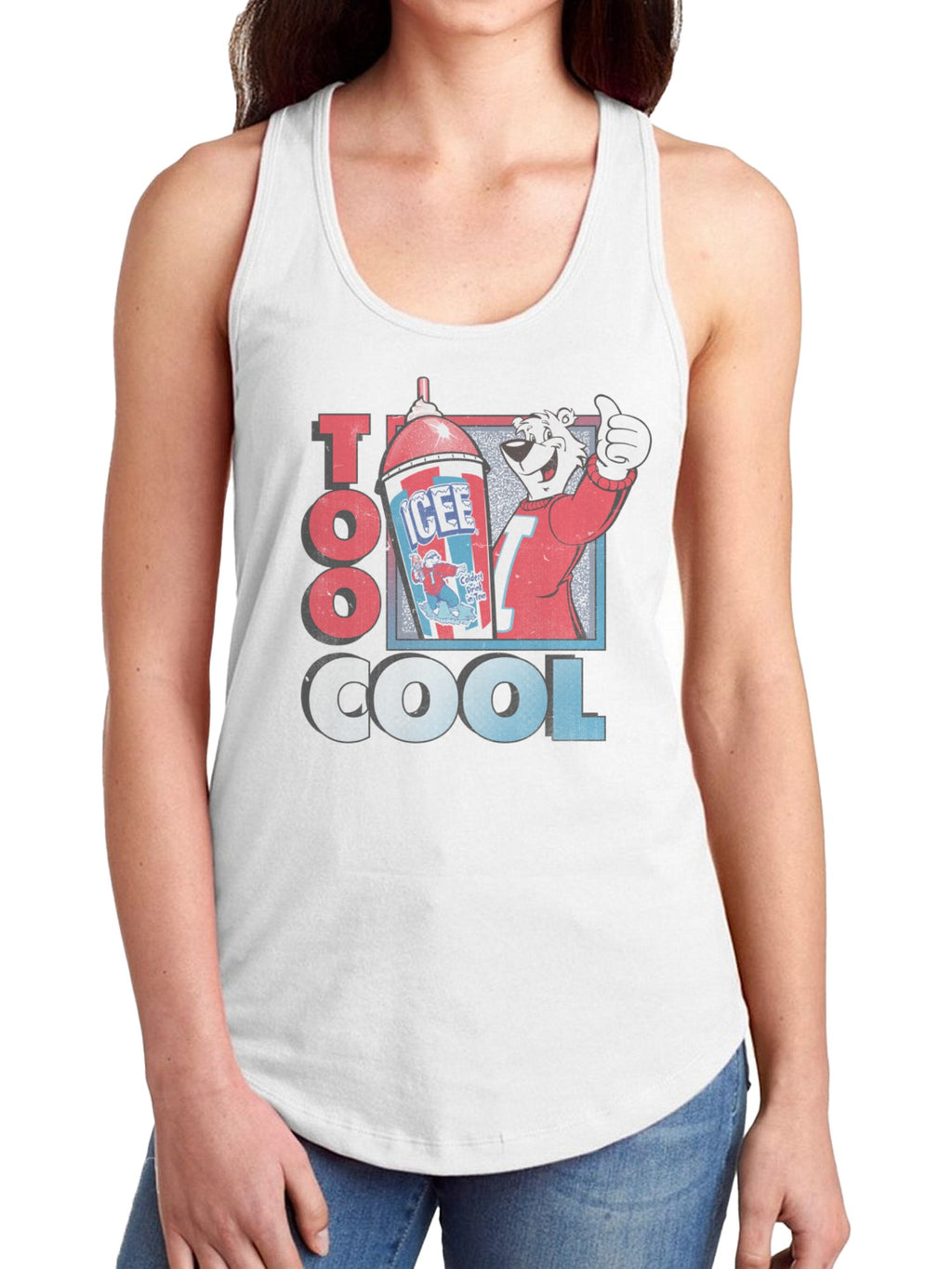 Officially Licensed Icee Chill : Too Cool Style Women's Racerback Tank