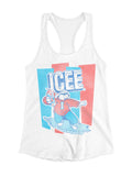 Officially Licensed Icee Polar Bear Surfing Chill Women's Racerback Tank