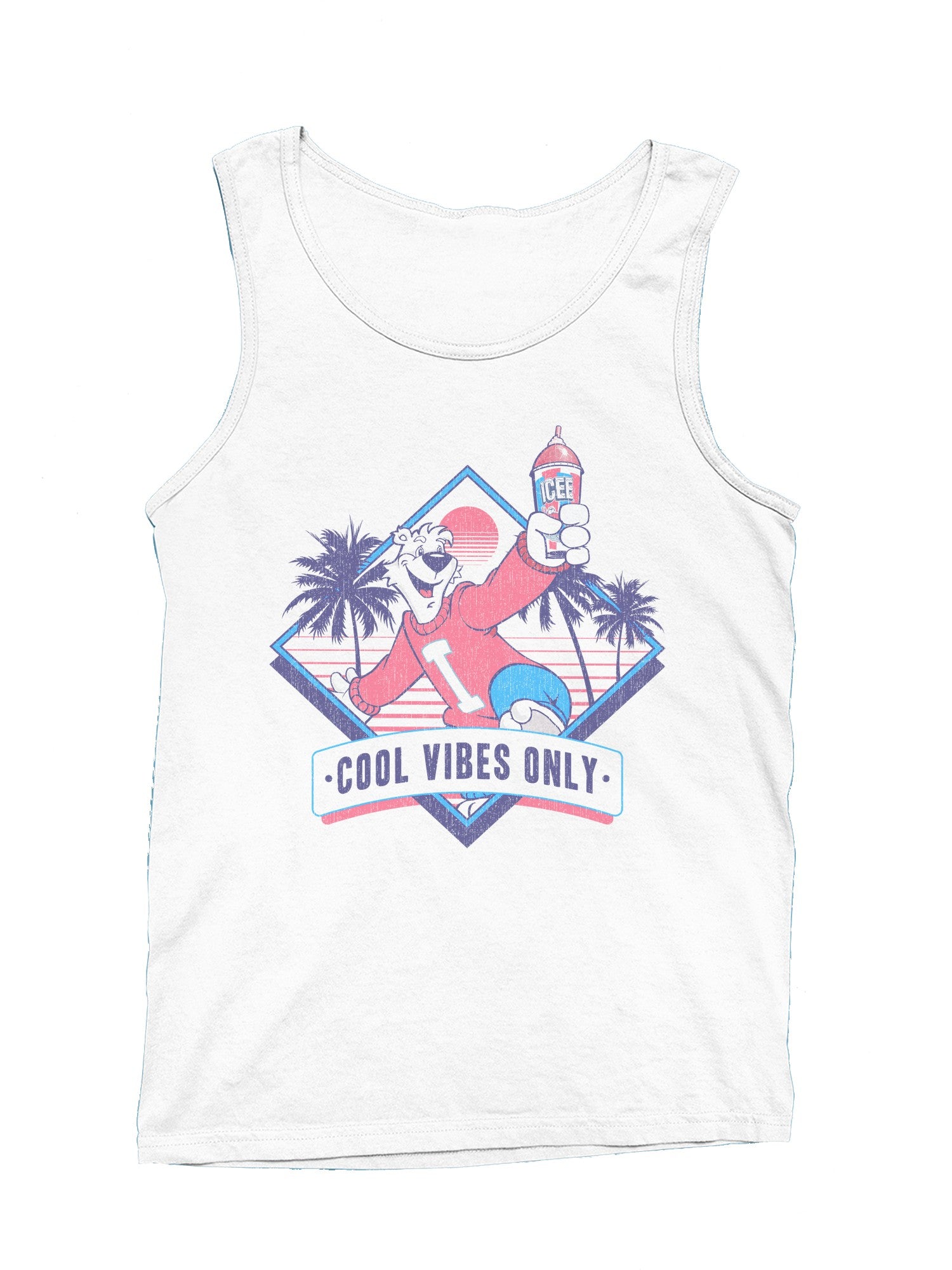 Officially Licensed Icee Retro Cool Vibes Only Men's Tank Top