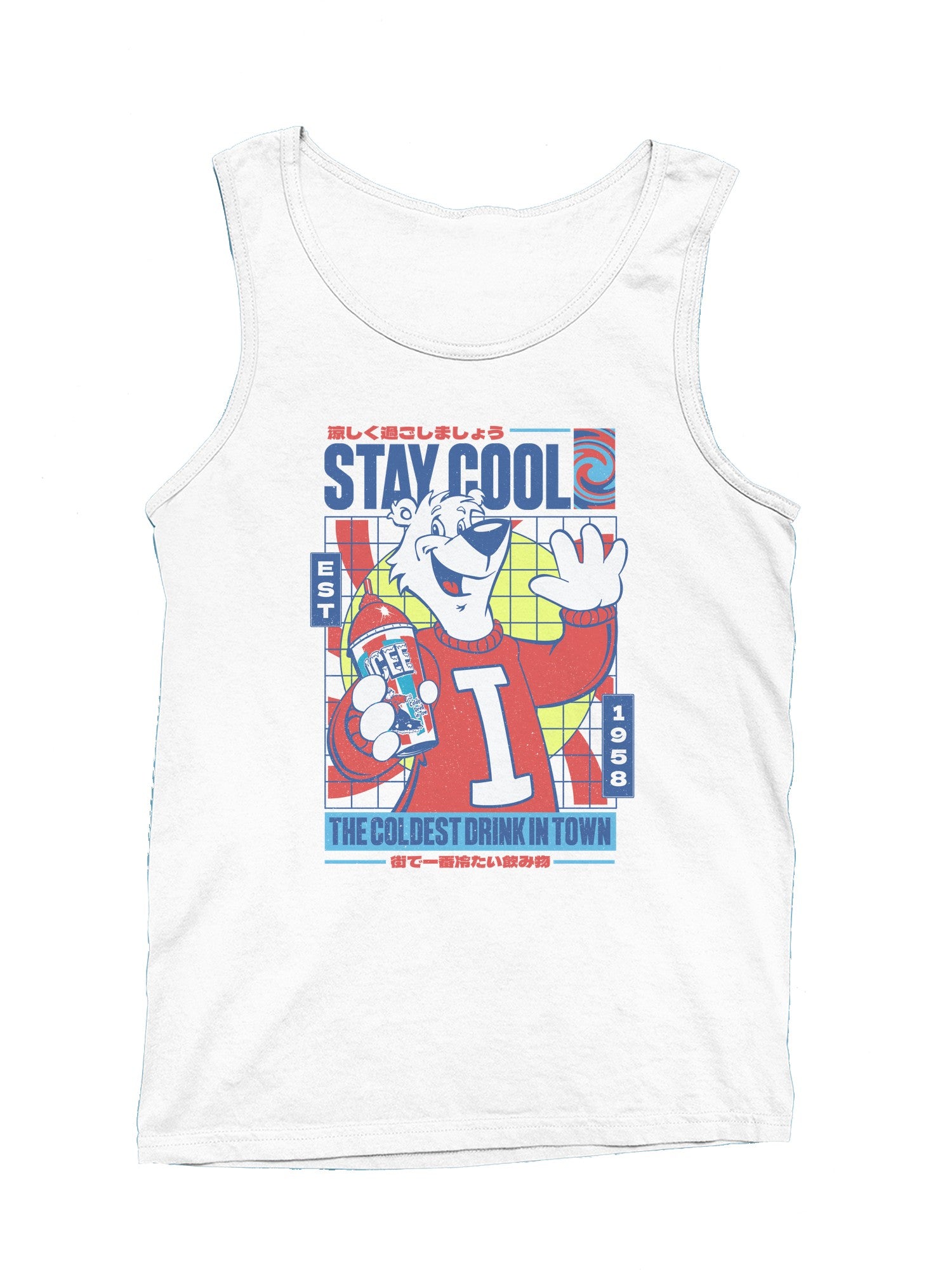 Officially Licensed Icee Stay Cool Polar Refreshment Men's Tank Top