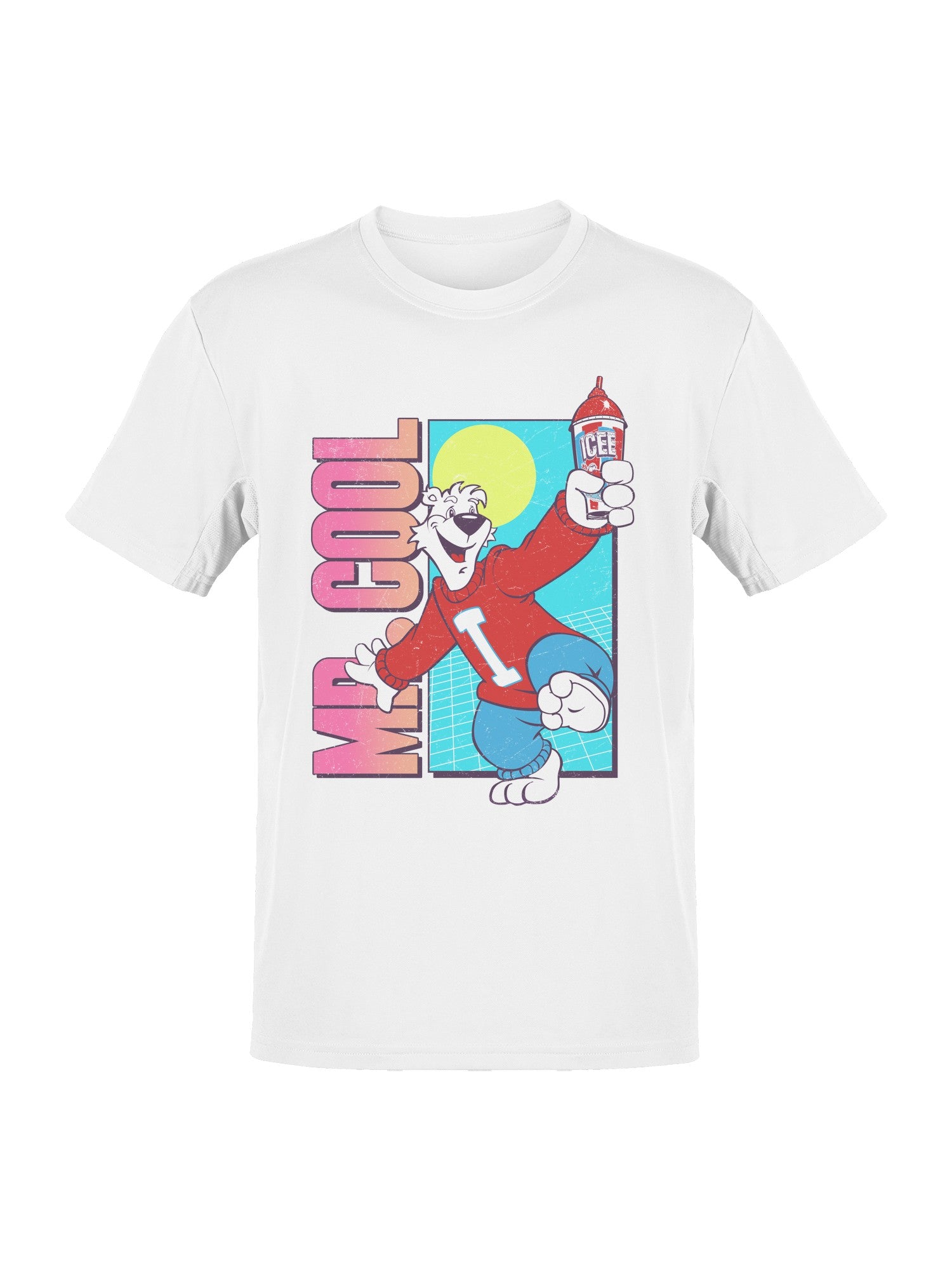 Officially Licensed Icee Mr. Cool Bear Fun Retr Men's T-shirt