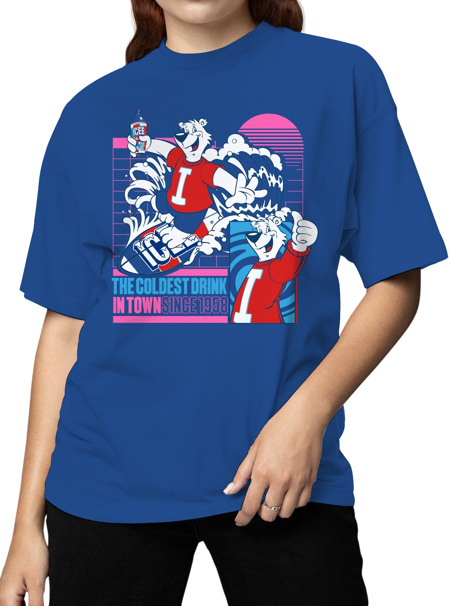 Officially Licensed Icee Vintage Bear Surfing Women's T-shirt