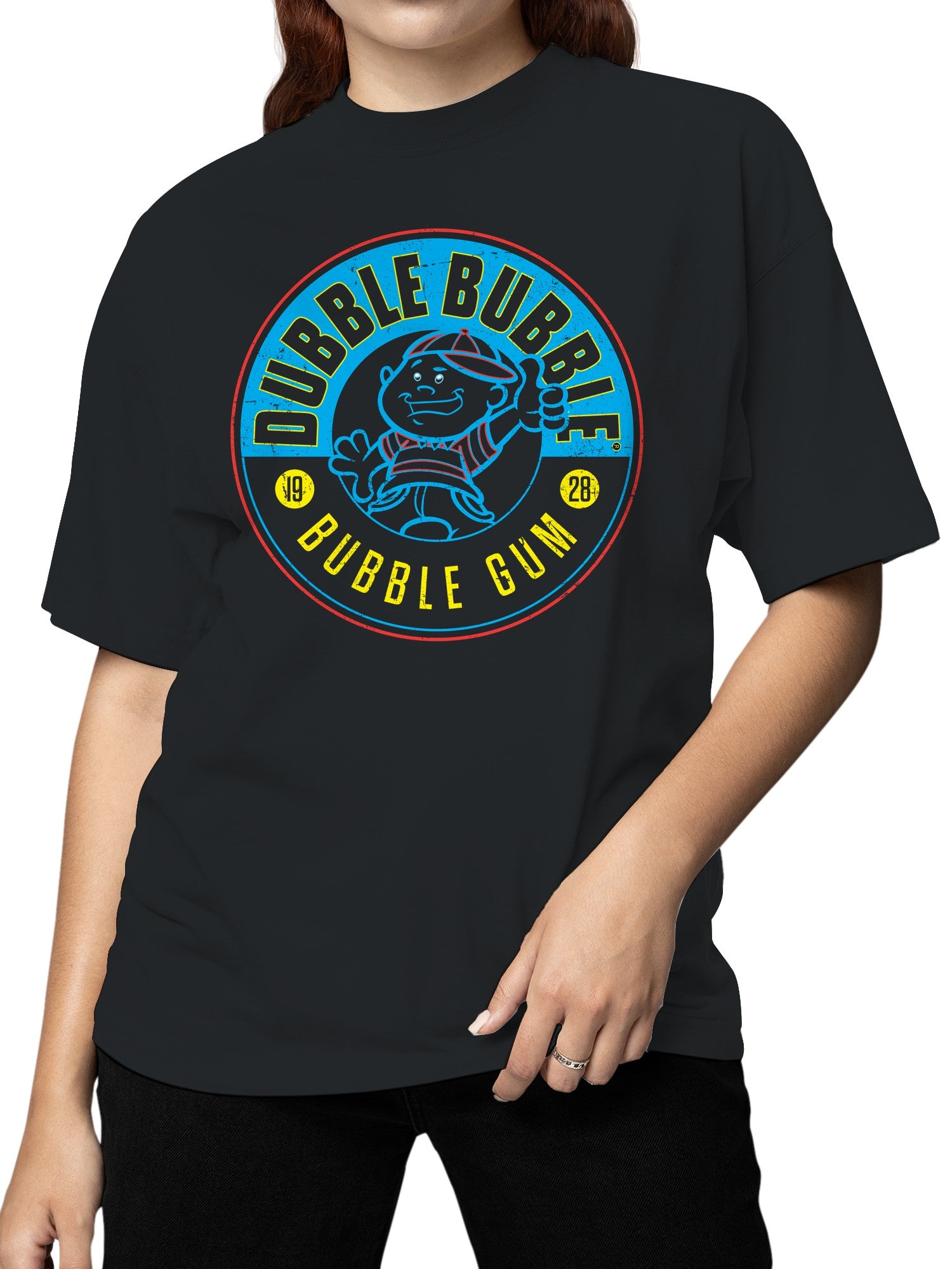 Officially Licensed Dubble Bubble Retro Circle Logo Women's T-shirt