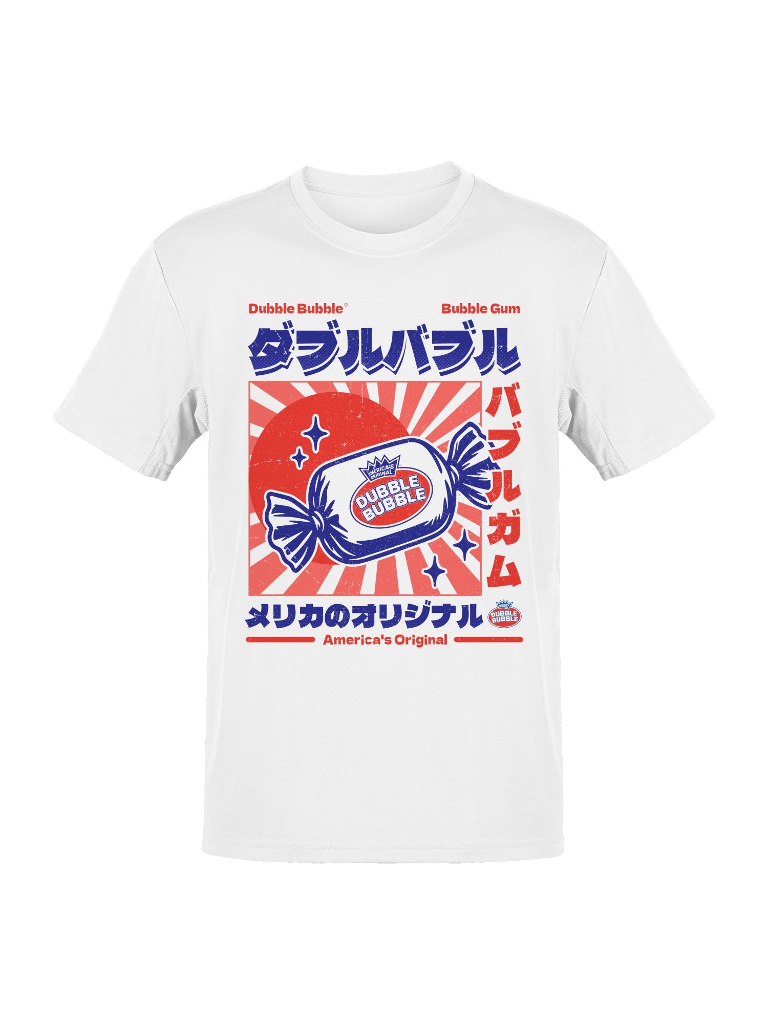 Officially Licensed Dubble Bubble Japan Sunburst Art Men's T-shirt
