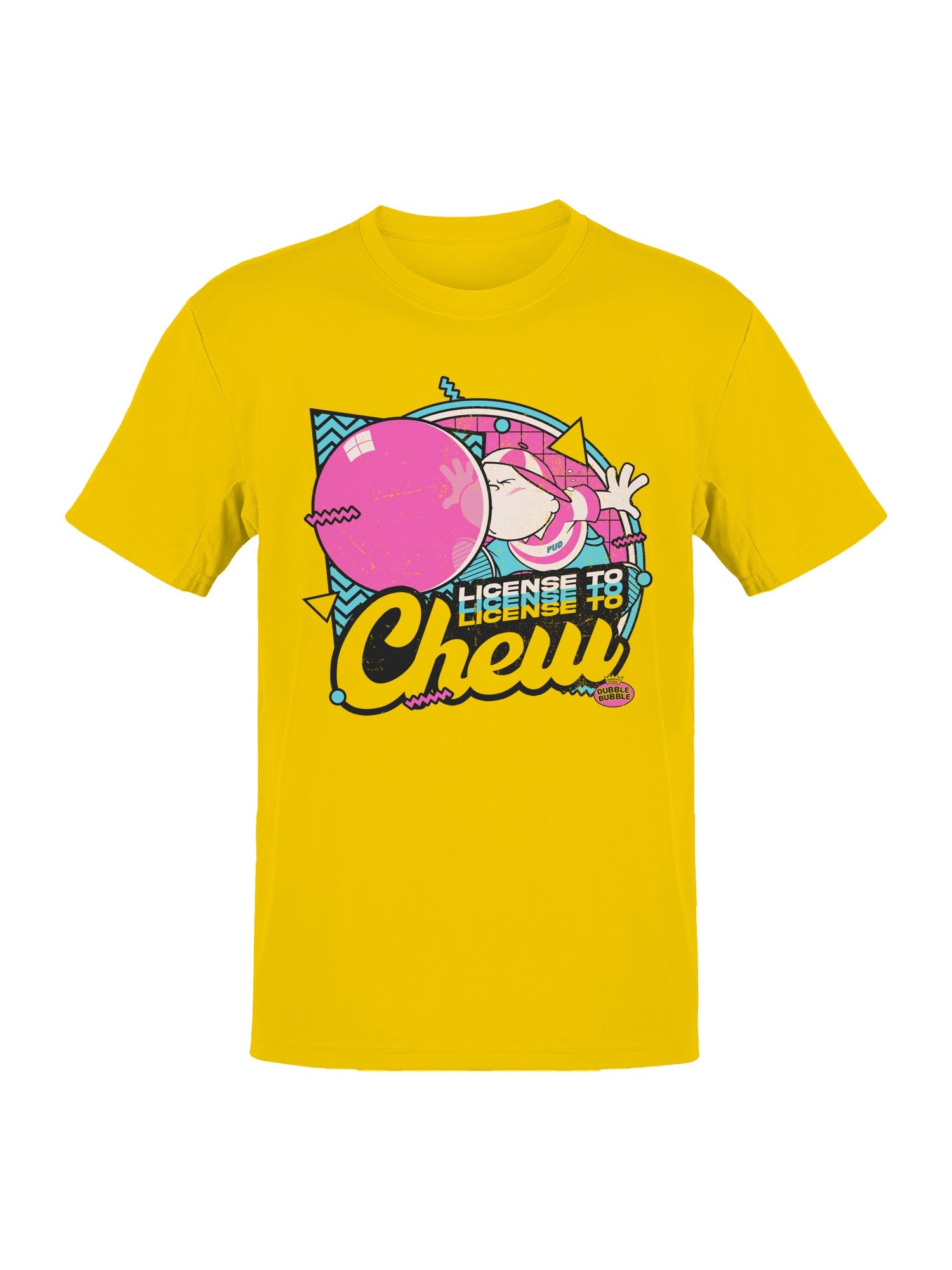 Officially Licensed Dubble Bubble License to Chew Bubble Gum Men's T-shirt