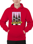 Officially Licensed Coca Cola Retro Coke Bottles with Straws Men's Hoodie