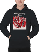 Officially Licensed Coca Cola The Real Thing Coca-Cola Cans Men's Hoodie