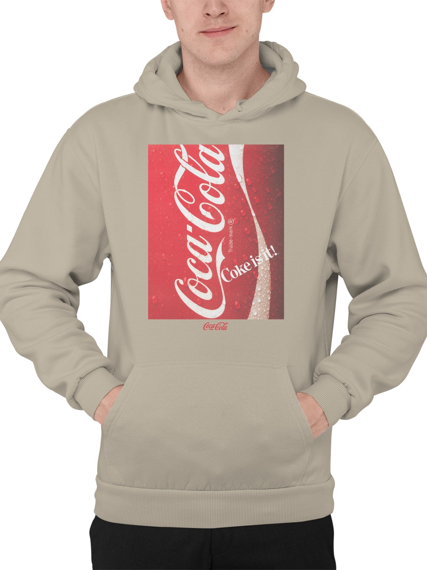 Officially Licensed Coca Cola Iconic Coca-Cola: Coke is It! Men's Hoodie