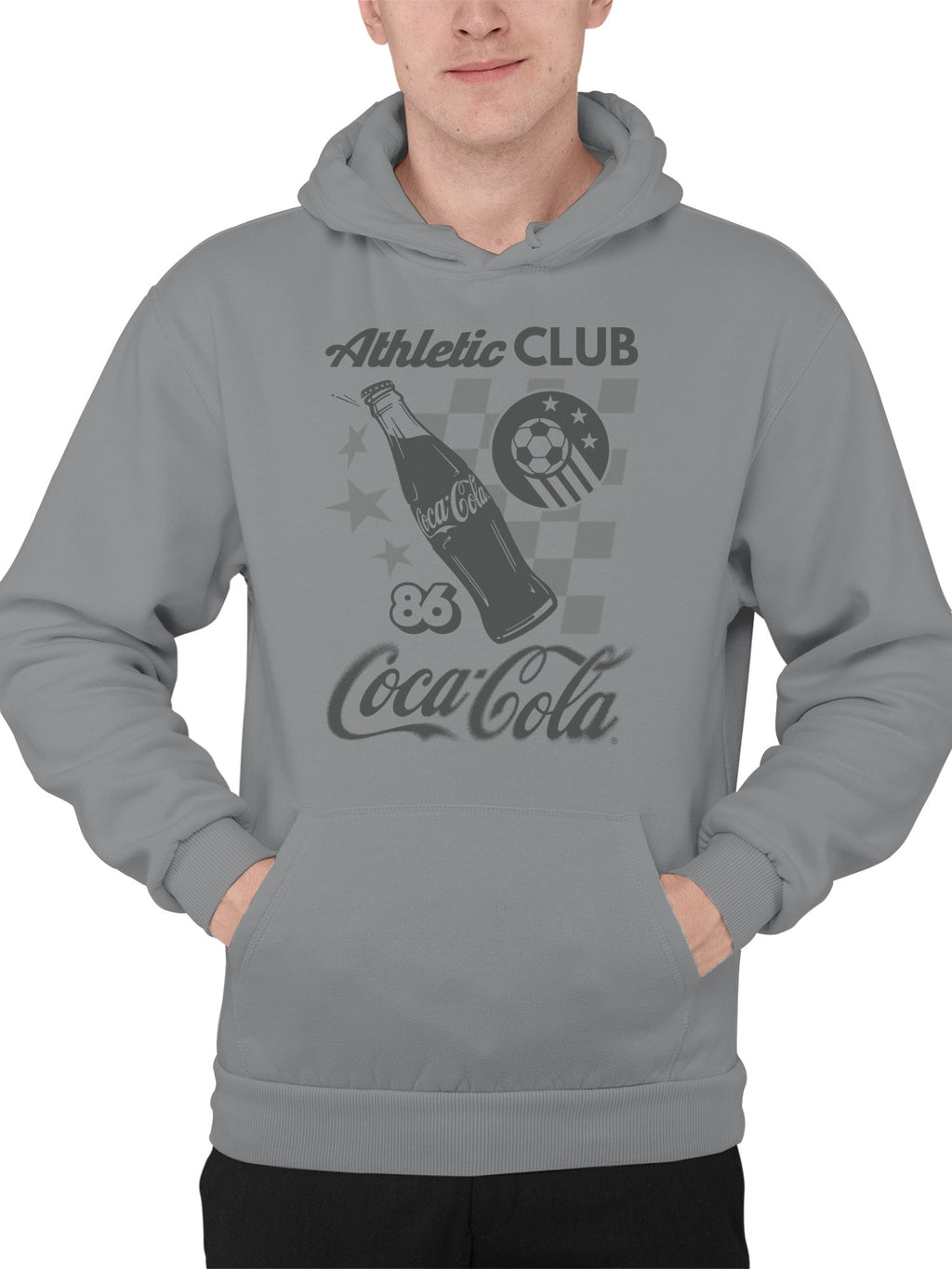 Officially Licensed Coca Cola Retro Athletic Club Coca-Cola 86 Men's Hoodie