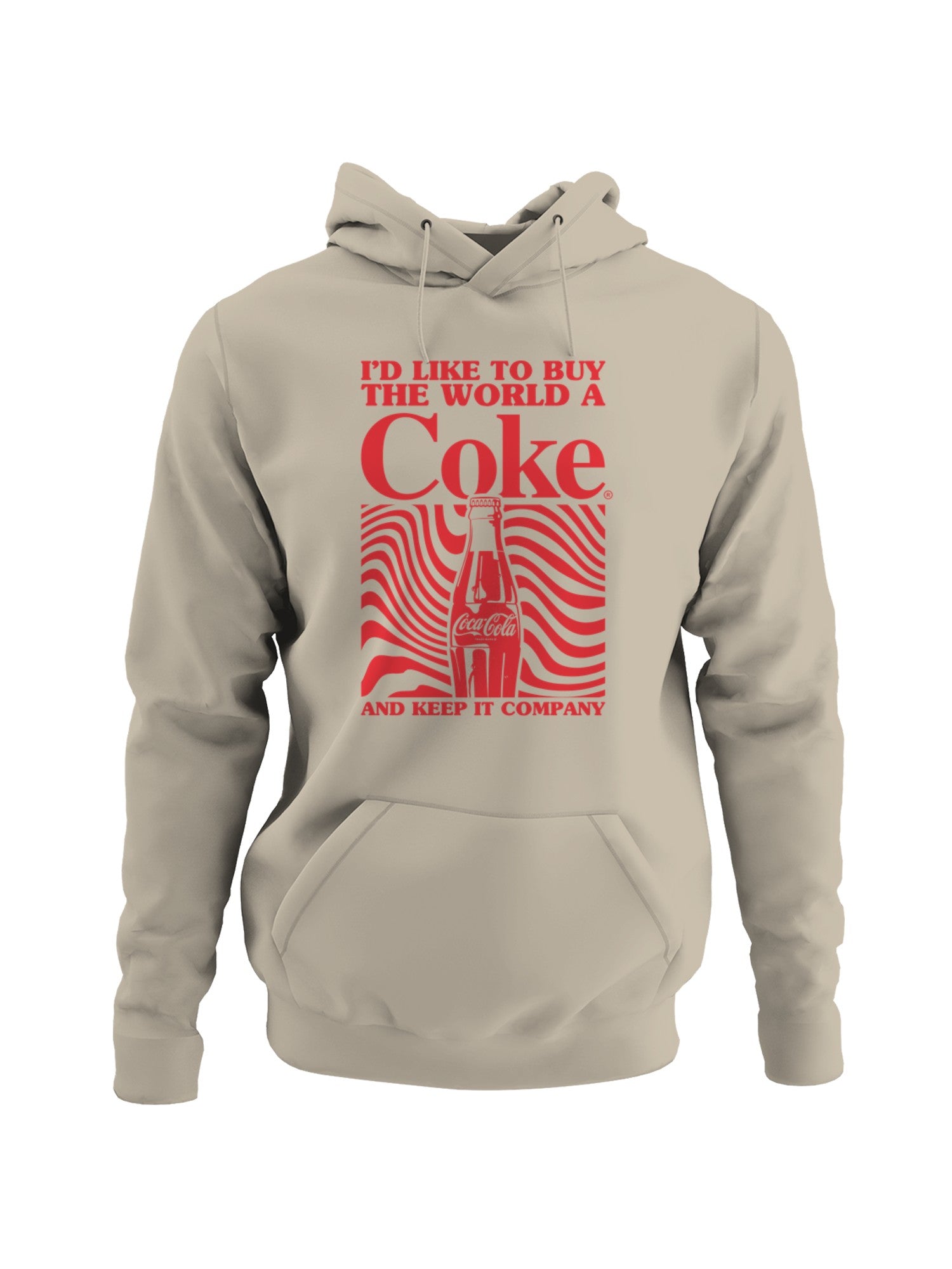 Officially Licensed Coca Cola Buy the World a Coke  Men's Hoodie