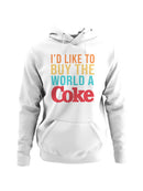 Officially Licensed Coca Cola Share the Happiness with Coke Men's Hoodie