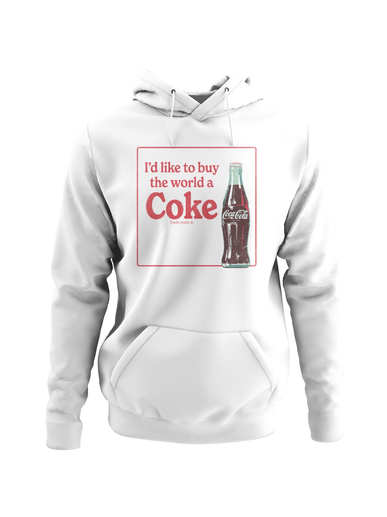 Officially Licensed Coca Cola Buy the World a Coke Graphic Men's Hoodie