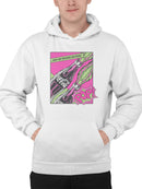 Officially Licensed Coca Cola Retro Pop Art Refreshment Design Men's Hoodie