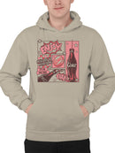 Officially Licensed Coca Cola Retro Coke Graphic: Enjoy Refreshing Fizz Men's Hoodie