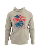 Officially Licensed Coca Cola Classic Coke Americana Cruiser Men's Hoodie
