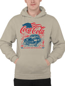 Officially Licensed Coca Cola Classic Coke Americana Cruiser Men's Hoodie