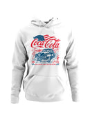 Officially Licensed Coca Cola Classic Coke Americana Cruiser Men's Hoodie