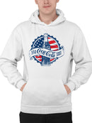 Officially Licensed Coca Cola Coca-Cola Vintage USA 1776 Design Men's Hoodie