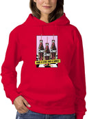 Officially Licensed Coca Cola Retro Coke Bottles with Straws Women's Hoodie