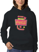 Officially Licensed Coca Cola Coca-Cola Vintage Arrow Design Women's Hoodie