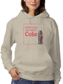 Officially Licensed Coca Cola Buy the World a Coke Graphic Women's Hoodie