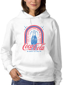Officially Licensed Coca Cola Retro Coca-Cola Vintage Graphic Women's Hoodie