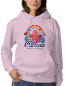 Officially Licensed Coca Cola Coca-Cola Retro Floral Design Women's Hoodie