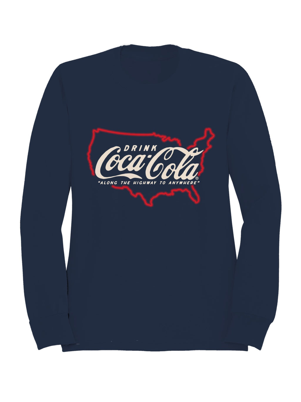Officially Licensed Coca Cola Coca-Cola Highway to Anywhere Men's Sweatshirt