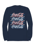 Officially Licensed Coca Cola Coca-Cola Patriotic Stars Design Men's Sweatshirt