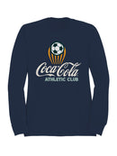 Officially Licensed Coca Cola Coca-Cola Athletic Club Soccer Logo Men's Sweatshirt