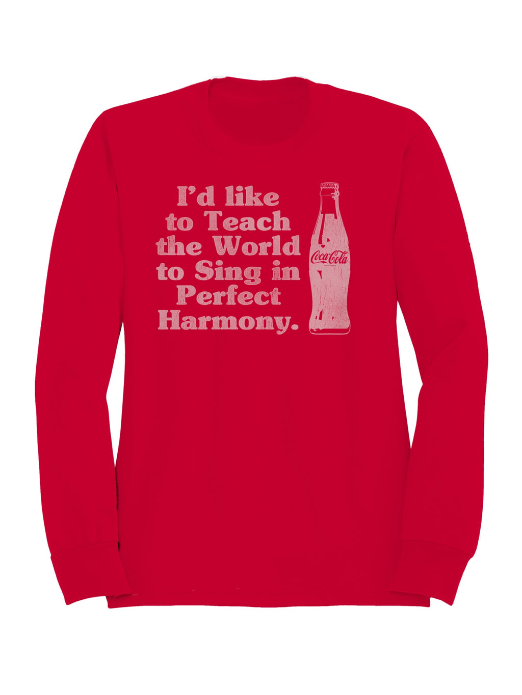 Officially Licensed Coca Cola Perfect Harmony Singing Design Men's Sweatshirt