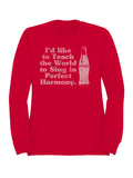 Officially Licensed Coca Cola Perfect Harmony Singing Design Men's Sweatshirt