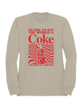 Officially Licensed Coca Cola Buy the World a Coke  Men's Sweatshirt
