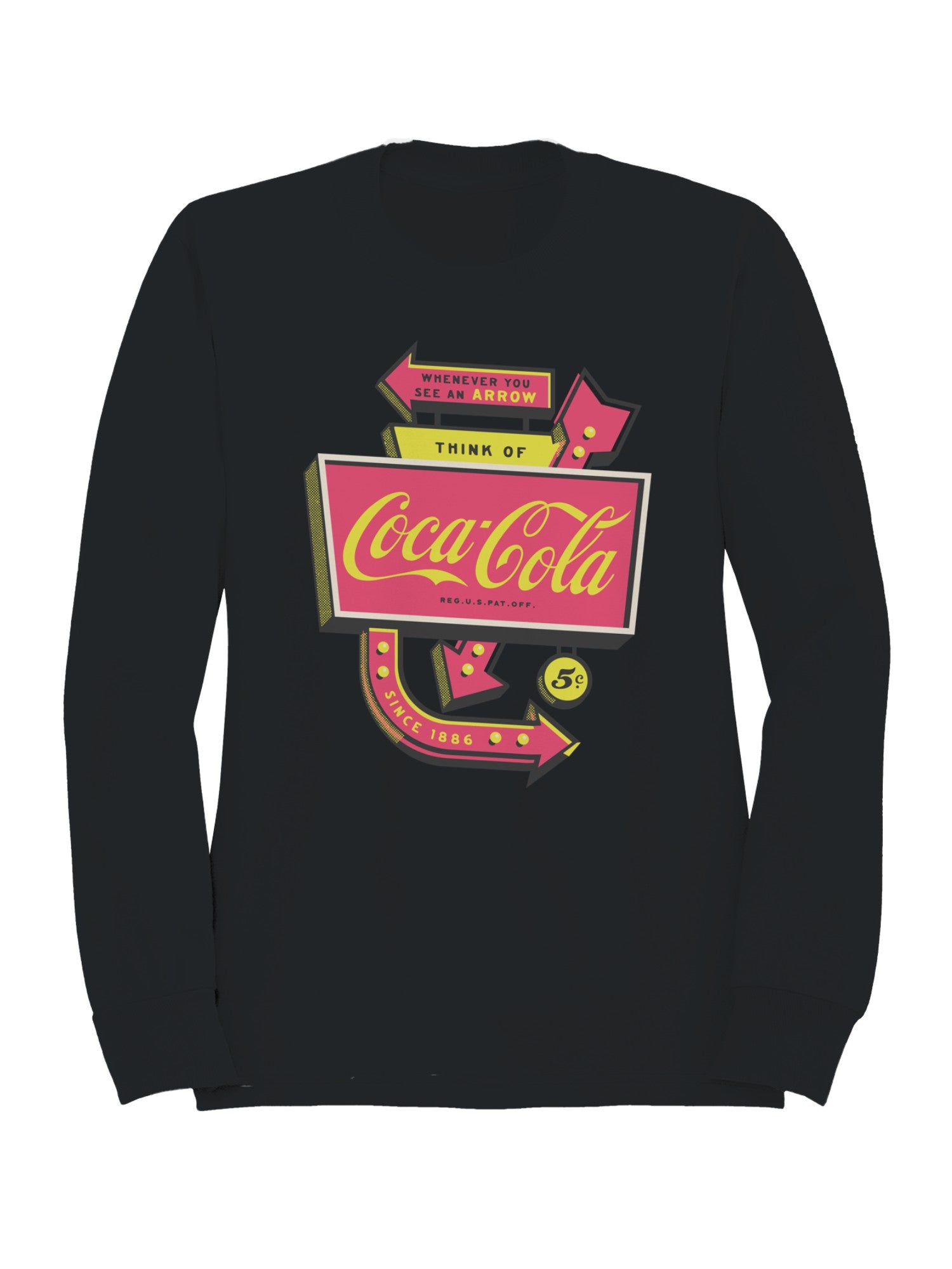 Officially Licensed Coca Cola Coca-Cola Vintage Arrow Design Men's Sweatshirt