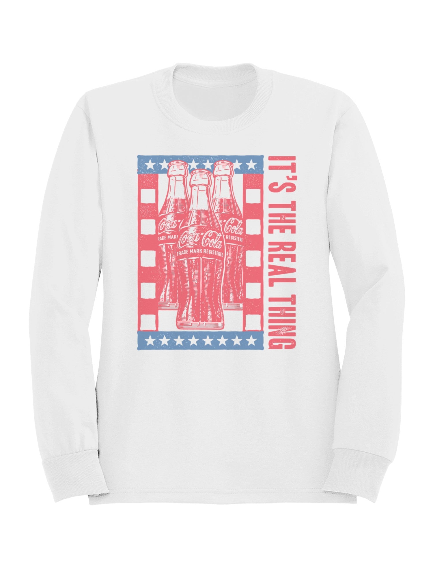 Officially Licensed Coca Cola Vintage Coca-Cola Bottles Design Men's Sweatshirt